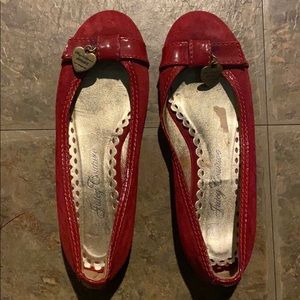 Juicy Couture Red Bow Flats